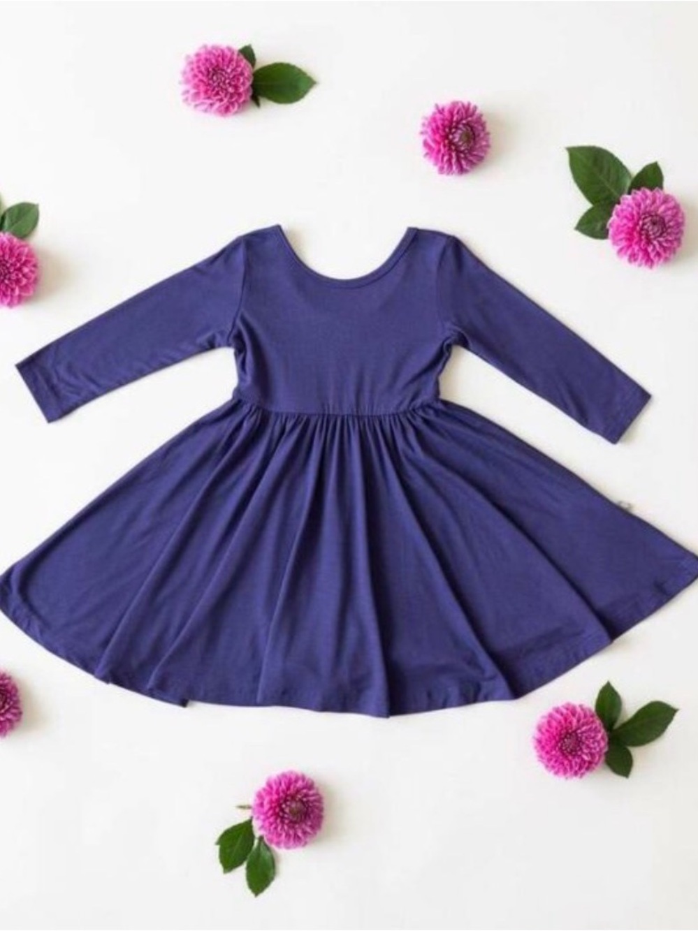 Kyte BABY Purple Long Sleeve Twirl Dress